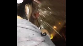 Chinese Camgirl Get Naked, Dancing & Raining Orgasm At Roadside Car