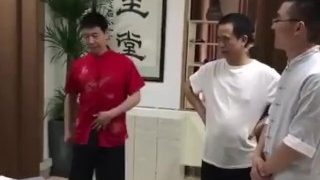 Chinese cock training 磚頭練屌