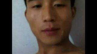 chinese handsome hunk jerk off