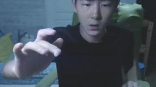 Korean Boy Eats His Own Cum