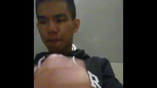 Malaysian boy jerk off in public toilet Part 1