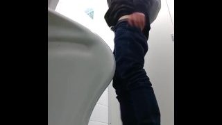 Uncut Asian Guy Male Pissing Public Spy Cam Toilet Bathroom