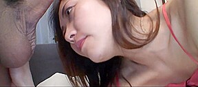 Experienced Asian takes a big cock in her from behind